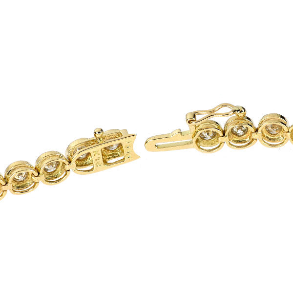 K18YG ダイヤモンド テニス ブレスレット 3.00ct