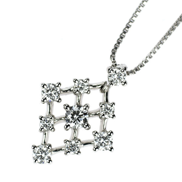 ヴァンドーム青山 Pt950/ Pt850 ダイヤモンド ペンダントネックレス 0.26ct