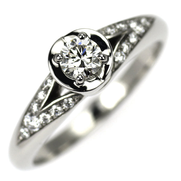 ブルガリ Pt950 ダイヤモンド リング 0.20ct F VVS2 3EX インコントロダモーレ