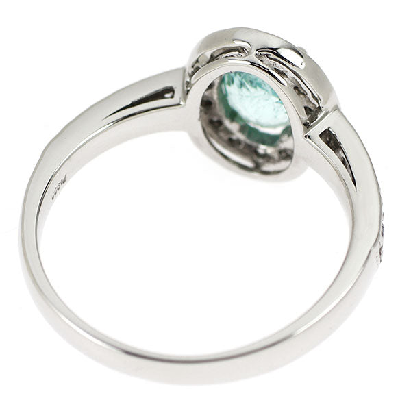 Pt900 パライバトルマリン ダイヤモンド リング 0.99ct D0.47ct