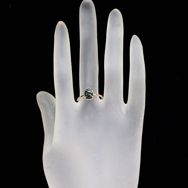 アガット K10YG モスアゲート リング