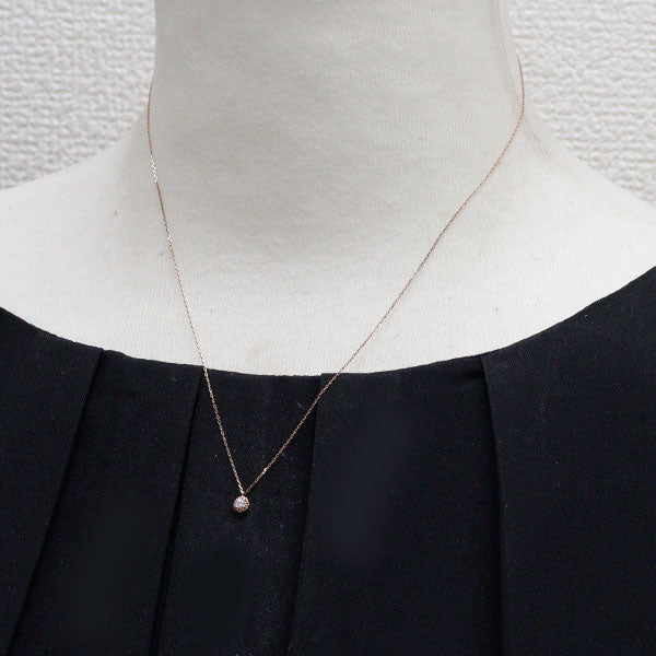 ヴァンドーム青山 K10PG ダイヤモンド ペンダントネックレス