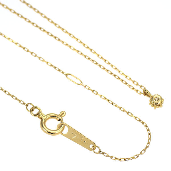アガット K18YG ダイヤモンド ペンダントネックレス 0.05ct