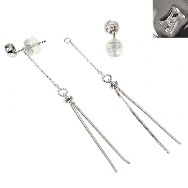 ヴァンドーム青山 Pt950/Pt900/Pt850 ダイヤモンド ピアス 2way チャーム付き