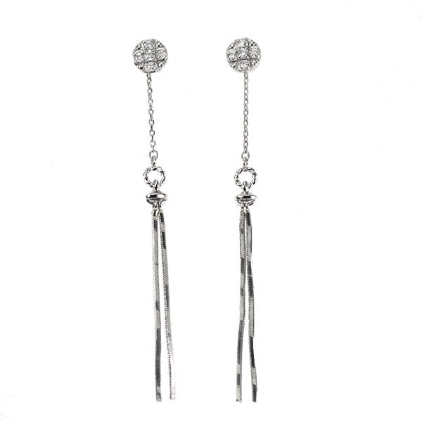 ヴァンドーム青山 Pt950/Pt900/Pt850 ダイヤモンド ピアス 2way チャーム付き