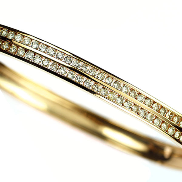K18YG ダイヤモンド バングル 2.00ct