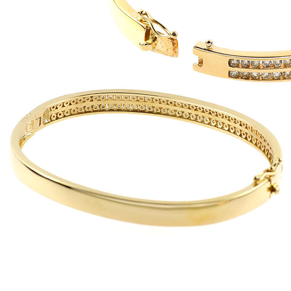 K18YG ダイヤモンド バングル 2.00ct