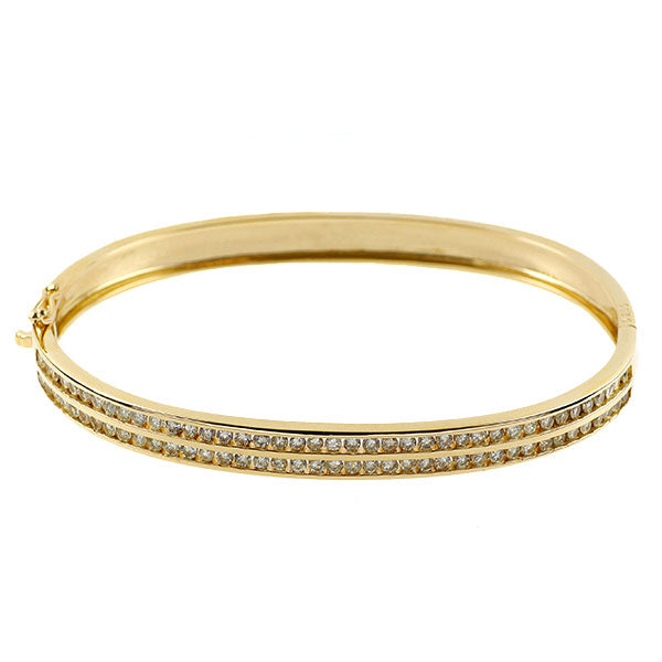 K18YG ダイヤモンド バングル 2.00ct