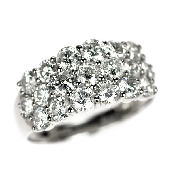 Pt900 ダイヤモンド リング 2.03ct パヴェ