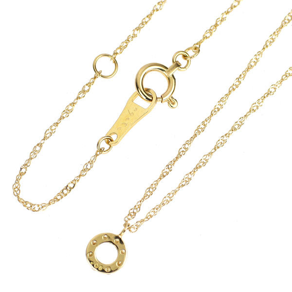 アガット/agete K18YG ダイヤモンド ペンダントネックレス 0.05ct