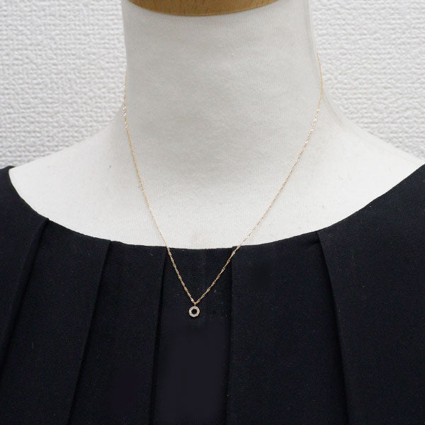 アガット/agete K18YG ダイヤモンド ペンダントネックレス 0.05ct