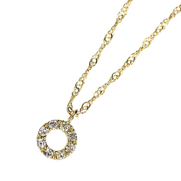 アガット/agete K18YG ダイヤモンド ペンダントネックレス 0.05ct