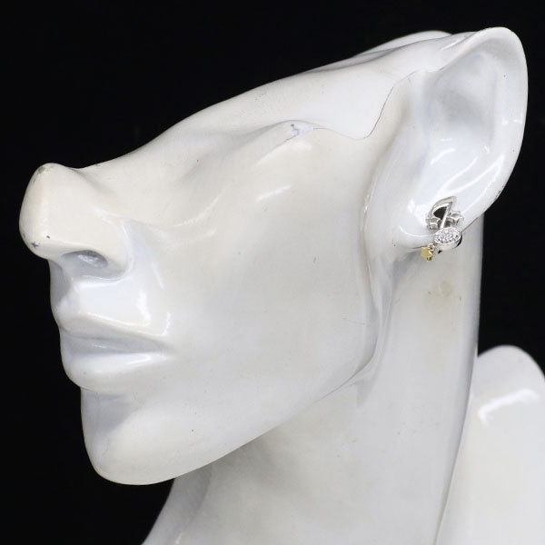 Pt900/ K18YG ダイヤモンド イヤリング 0.09ct　星 片耳のみ