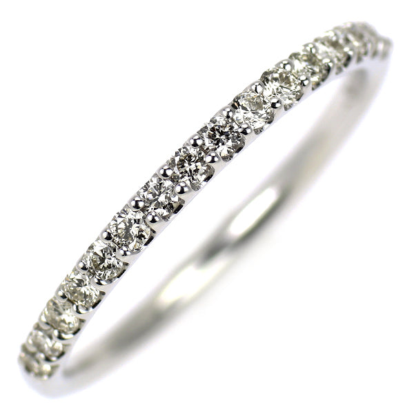 K18WG ダイヤモンド リング 0.22ct ハーフエタニティ