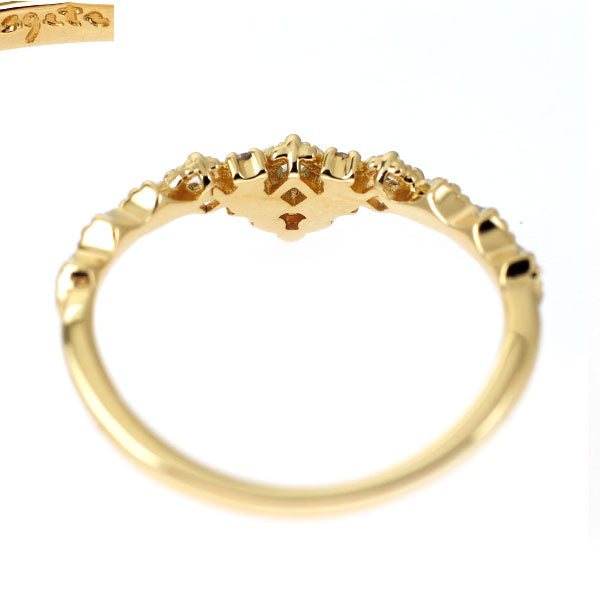 アガット/agete K18YG ダイヤモンド リング 0.08ct