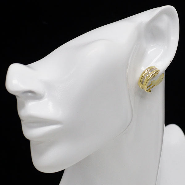 K18YG プリンセスカット ダイヤモンド ピアス兼イヤリング 1.15ct