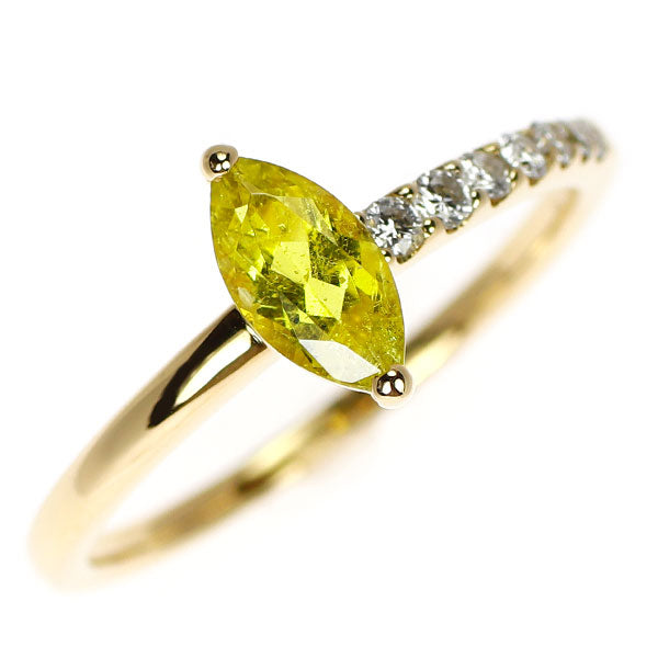 トモコ フルサワ（TOMOKO FURUSAWA） K18YG イエロートルマリン ダイヤモンド リング 0.53ct D0.10ct