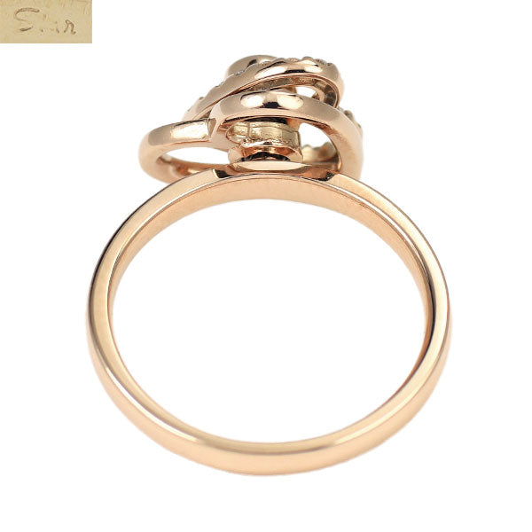 スタージュエリー K18PG ダイヤモンド リング 0.18ct ハート