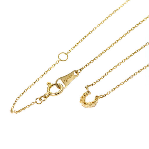 アガット/agete K18YG ダイヤモンド ペンダントネックレス 0.05ct 馬蹄