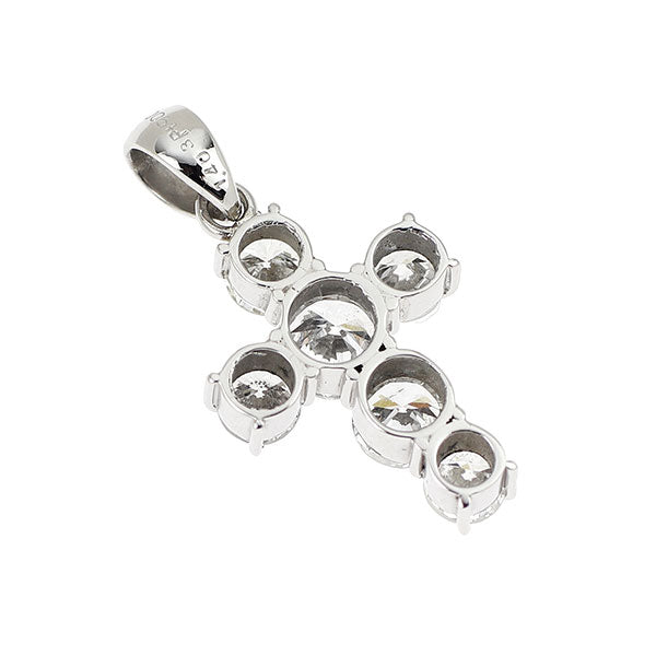 Pt900 ダイヤモンド ペンダントトップ 1.403ct クロス