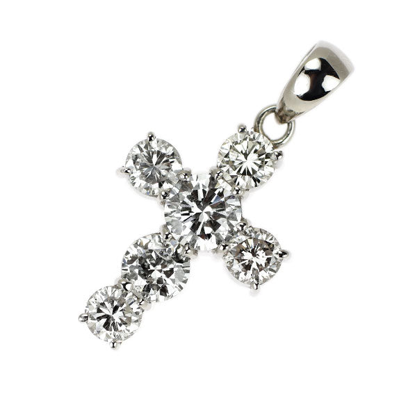 Pt900 ダイヤモンド ペンダントトップ 1.403ct クロス