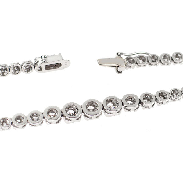 Pt850 ダイヤモンド テニス ネックレス 5.20ct