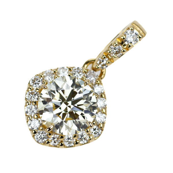 K18YG ダイヤモンド ペンダントトップ 0.397ct D0.09ct — セルビー