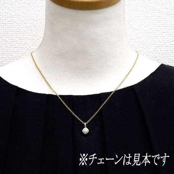 K18YG ダイヤモンド ペンダントトップ 0.397ct D0.09ct — セルビー