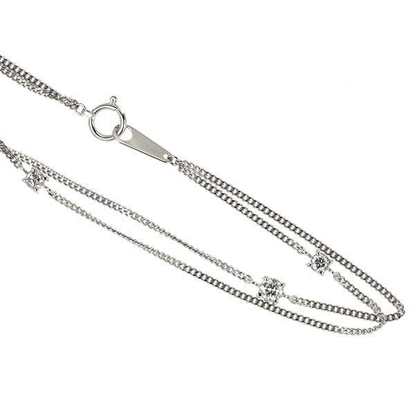 Pt850 ダイヤモンド ブレスレット 0.53ct