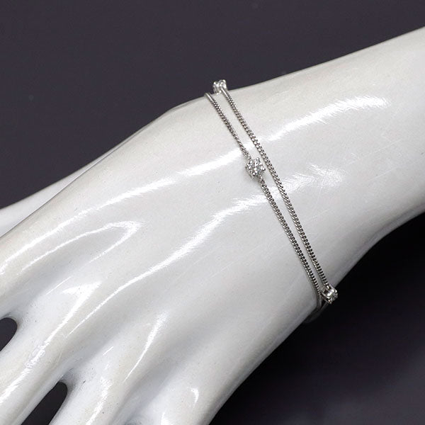 Pt850 ダイヤモンド ブレスレット 0.53ct