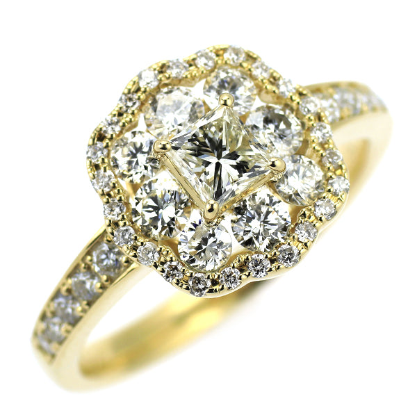 K18YG ダイヤモンド リング 1.186ct