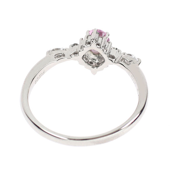 Pt900 インペリアルトパーズ ダイヤモンド リング 0.29ct D0.14ct
