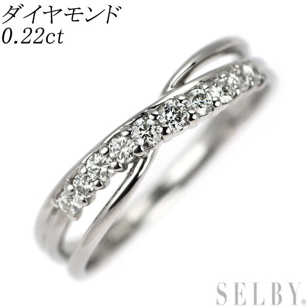 Pt900 ダイヤモンド リング 0.22ct