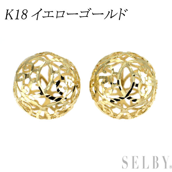 K18YG デザインピアス