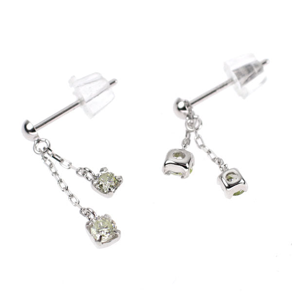 K18WG ダイヤモンド ピアス 0.30ct