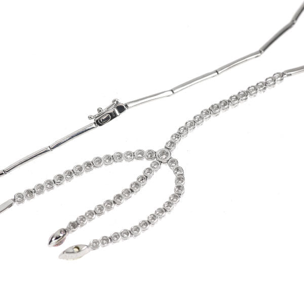 K18WG 天然ピンク ダイヤモンド ペンダントネックレス 0.196ct FP I1 D1.01ct