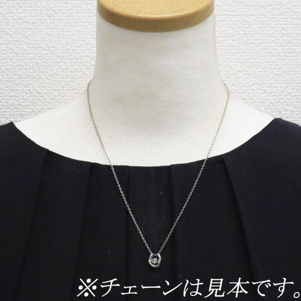 Pt900 ダイヤモンド ペンダントトップ 0.30ct ダンシングストーン 馬蹄