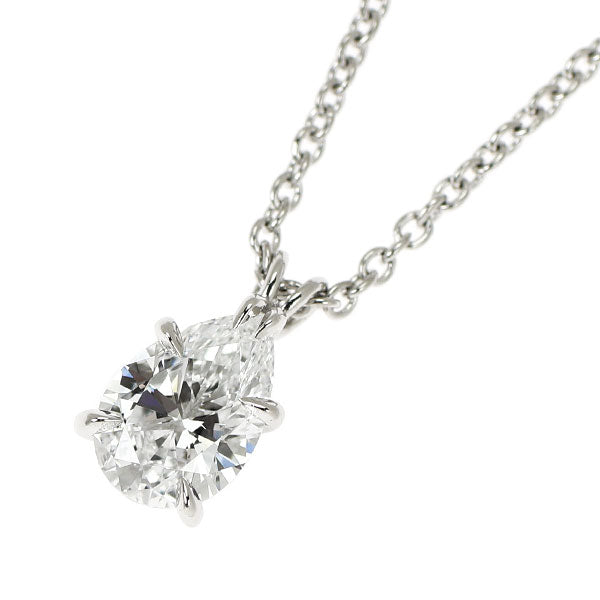 ハリーウィンストン Pt950 ペアシェイプ ダイヤモンド ペンダントネックレス 0.62ct D VVS1 VG/G