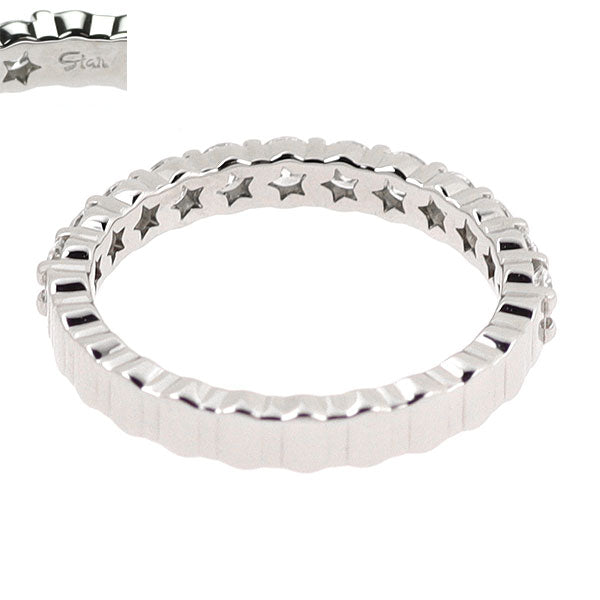 スタージュエリー Pt950 ダイヤモンド リング 0.48ct ハーフエタニティ