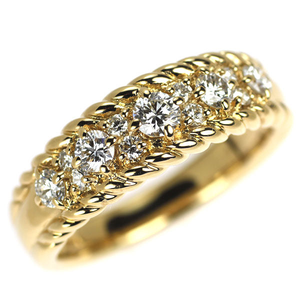 SUWA K18YG ダイヤモンド リング 0.50ct