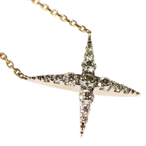 カシケイ K18BG ブラウンダイヤモンド ペンダントネックレス 1.00ct ネイキッド