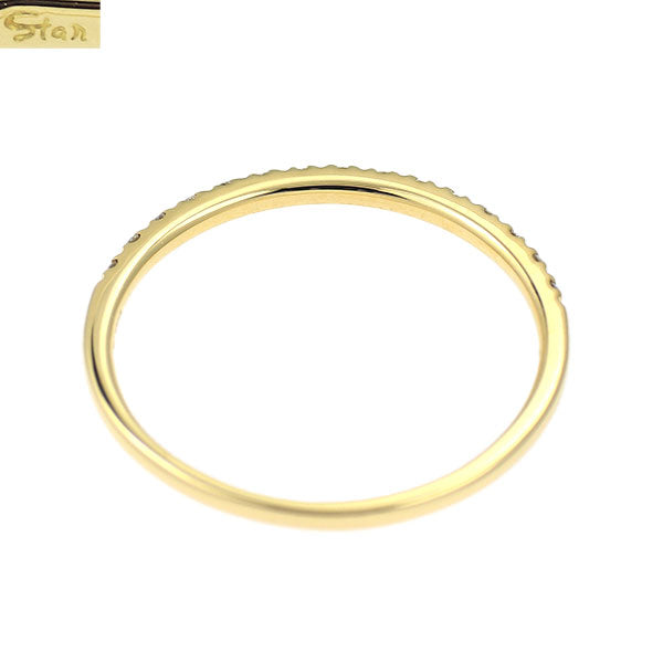 スタージュエリー K18YG ダイヤモンド リング 0.08ct  ハーフエタニティ