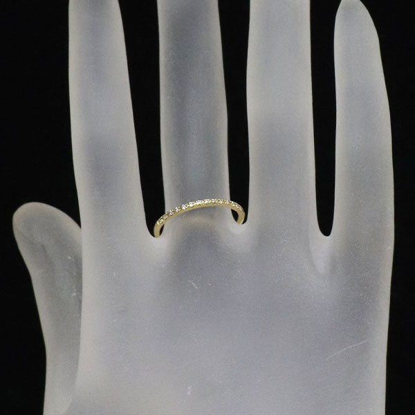 スタージュエリー K18YG ダイヤモンド リング 0.08ct  ハーフエタニティ