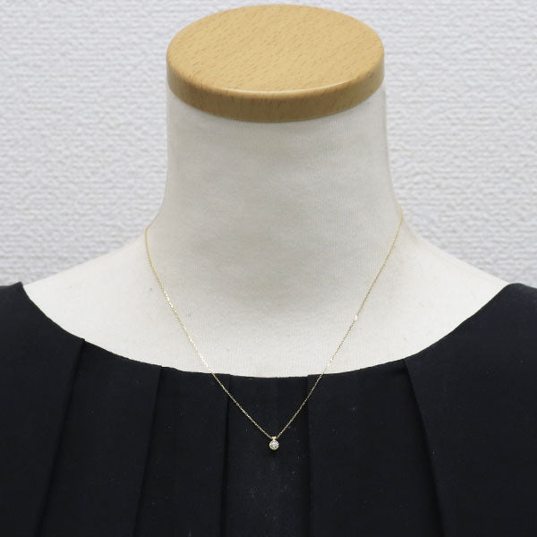 アガット/agete K14YG ダイヤモンド ペンダントネックレス 0.08ct