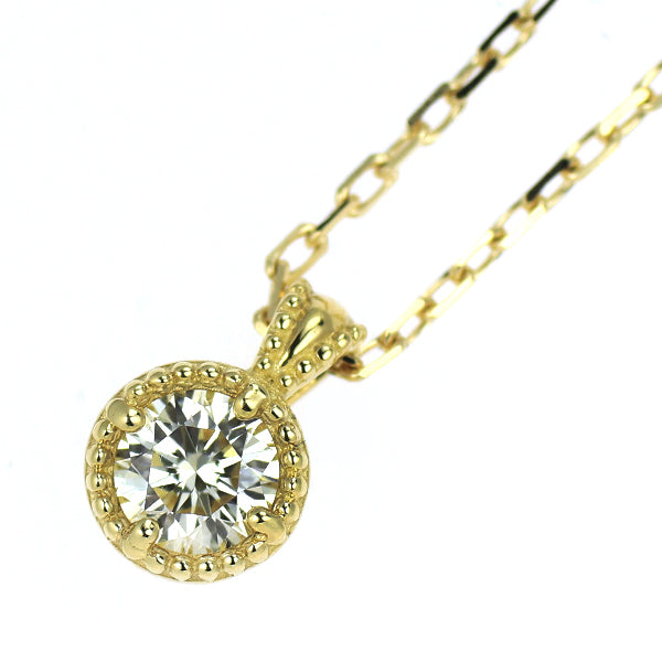 アガット/agete K14YG ダイヤモンド ペンダントネックレス 0.08ct