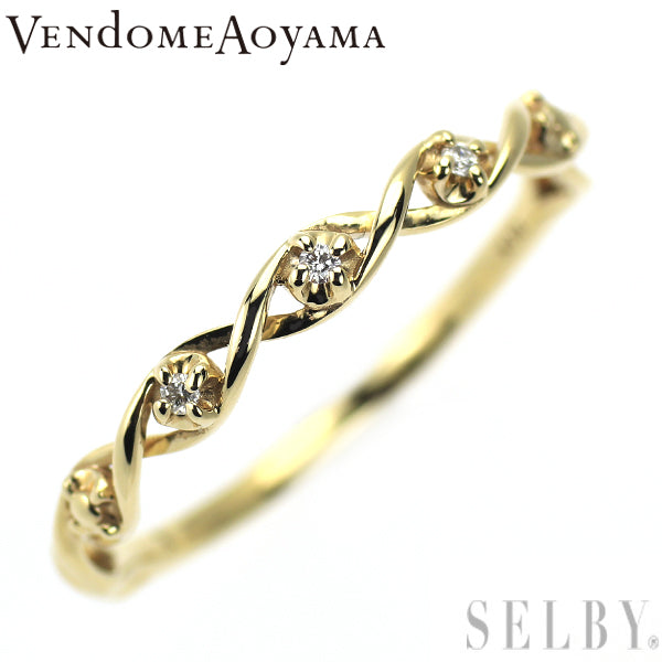 ヴァンドーム青山 K10YG ダイヤモンド リング — セルビーオンラインストア