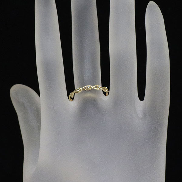 ヴァンドーム青山 K10YG ダイヤモンド リング — セルビーオンラインストア