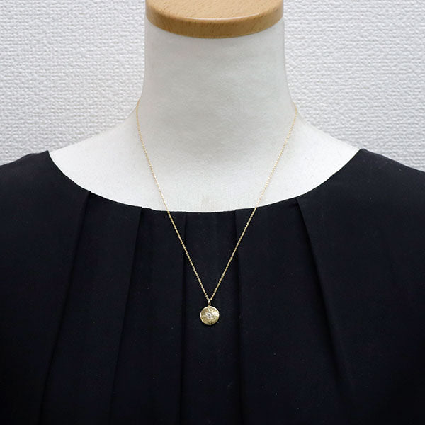 MIZUKI K14YG ダイヤモンド ペンダントネックレス リバーシブル