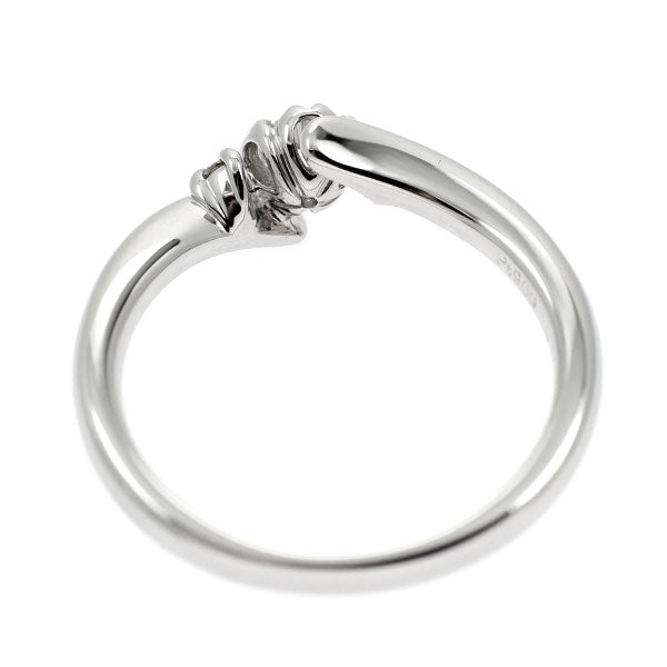 Pt900 さくらカット ダイヤモンド 天然ピンクダイヤ リング 0.157ct F VS1 PD0.02ct