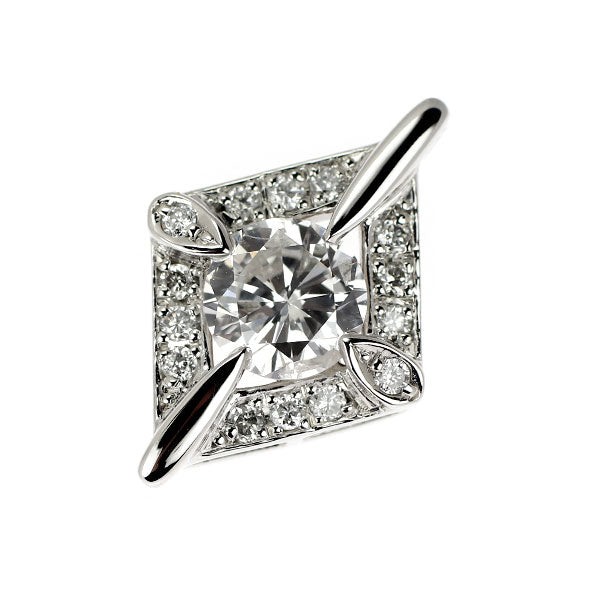 Pt900 ダイヤモンド ペンダントトップ 0.522ct D0.10ct